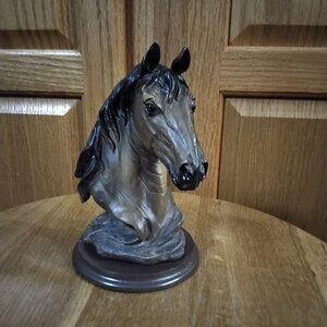 Vintage horse head  statue